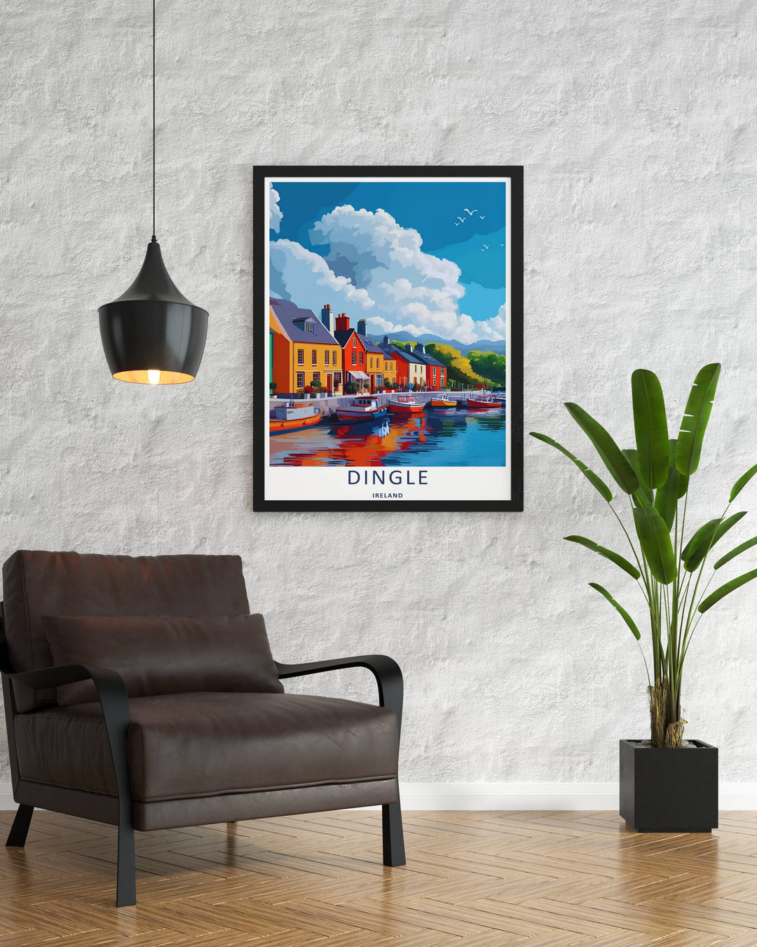 Dingle Ireland Coastal Village Art Print | Vibrant Harbor Waterfront Decor