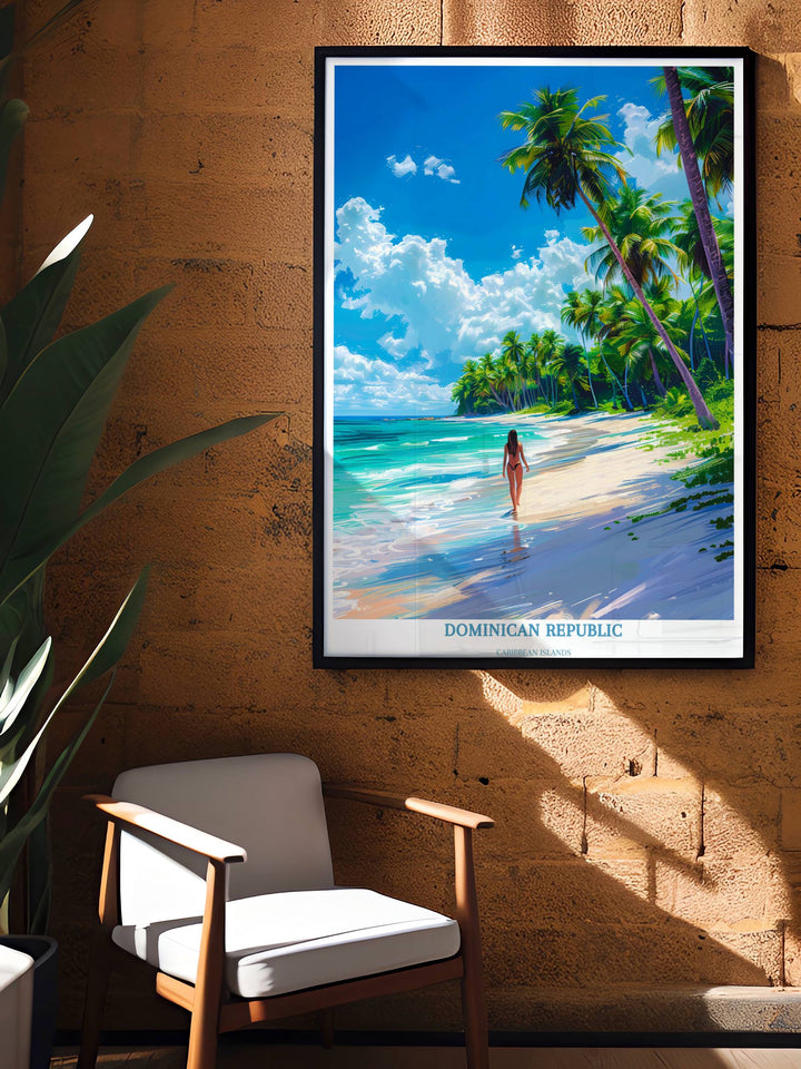 Dominican Republic Print - Caribbean Art Print - Dominican Republic Wall Art - Housewarming Gift