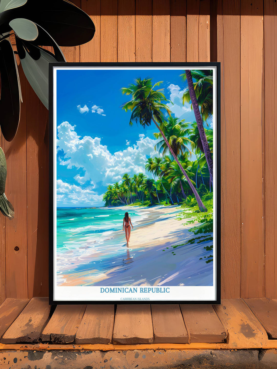 Dominican Republic Print - Caribbean Art Print - Dominican Republic Wall Art - Housewarming Gift