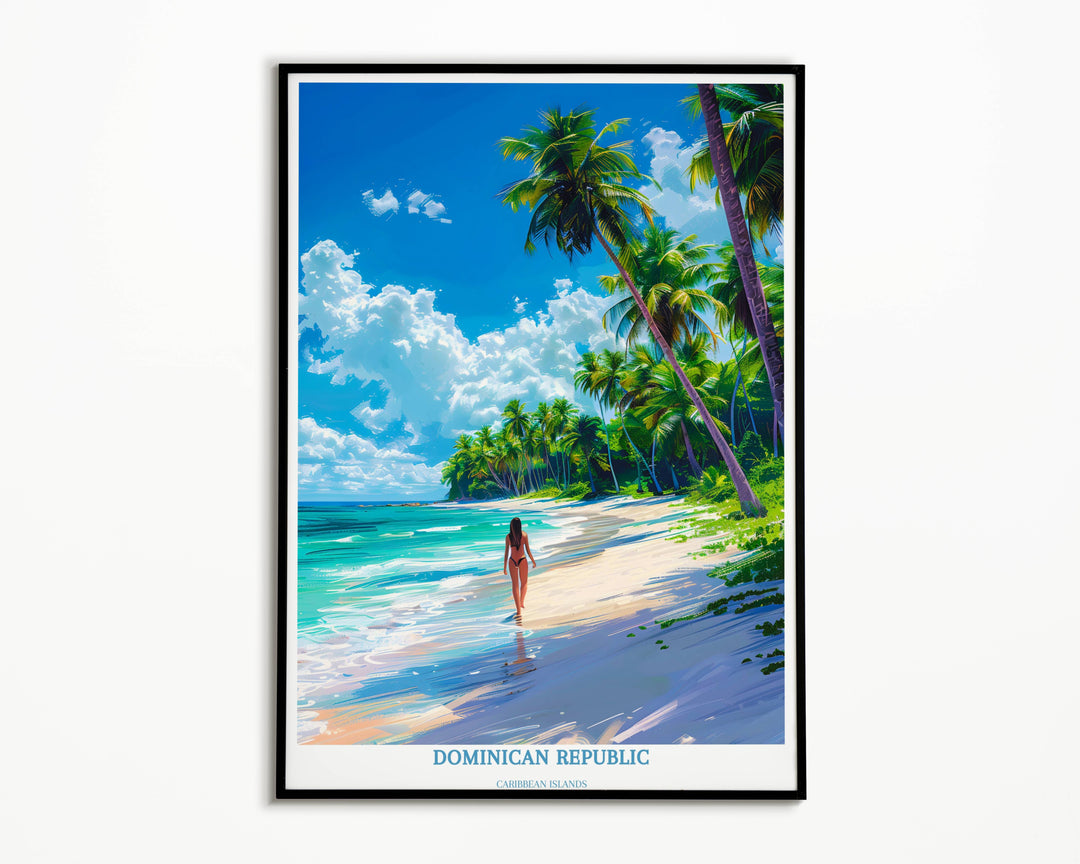 Dominican Republic Print - Caribbean Art Print - Dominican Republic Wall Art - Housewarming Gift