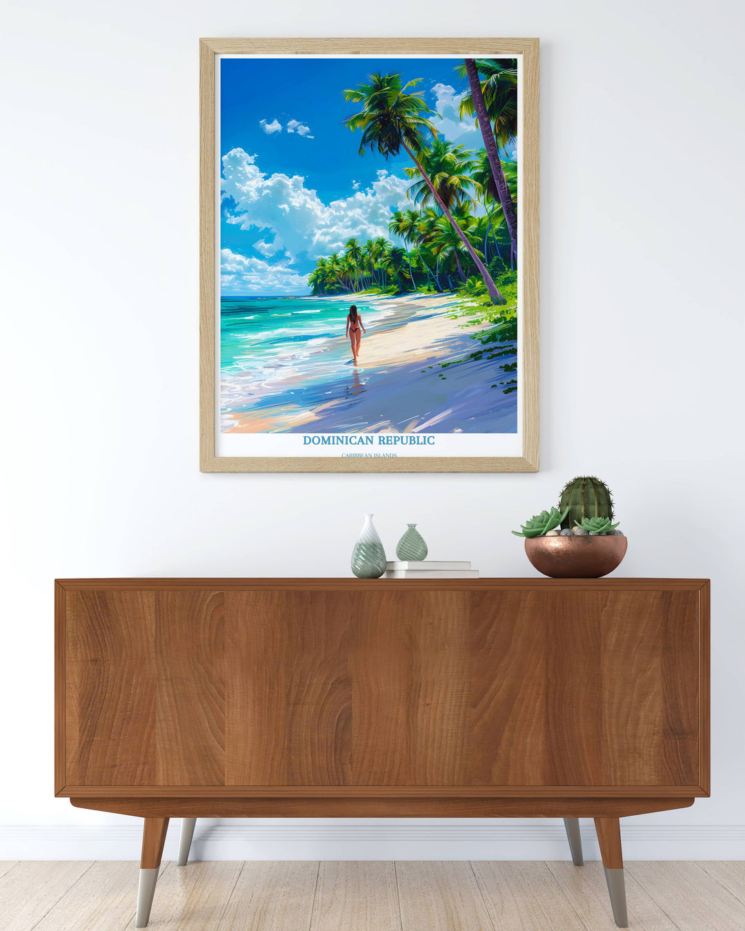 Dominican Republic Print - Caribbean Art Print - Dominican Republic Wall Art - Housewarming Gift