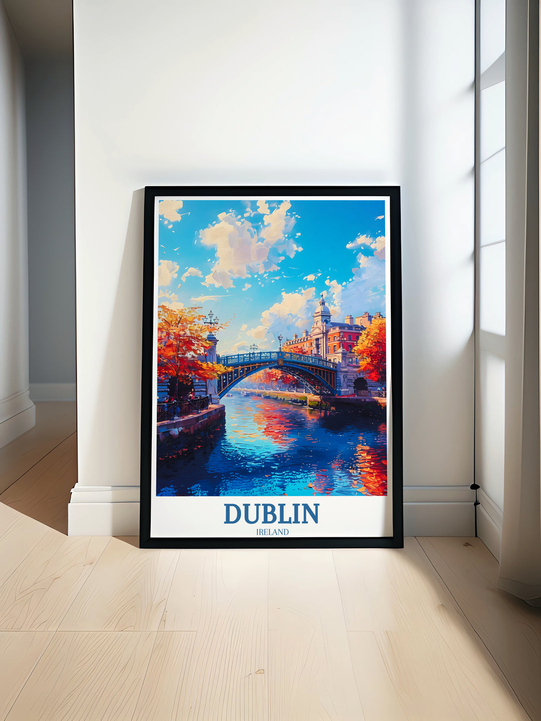 Ha'penny Bridge Dublin Art Print: Stylish Wall Décor & Perfect Housewarming Gift