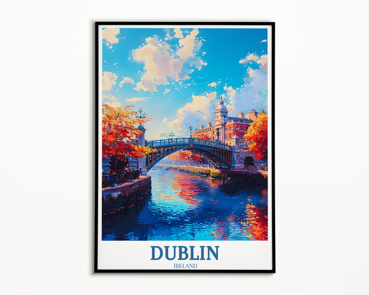 Décoration murale de Dublin – Dublin Ha'penny Bridge – Impressions d'art captivantes – Cadeaux de pendaison de crémaillère