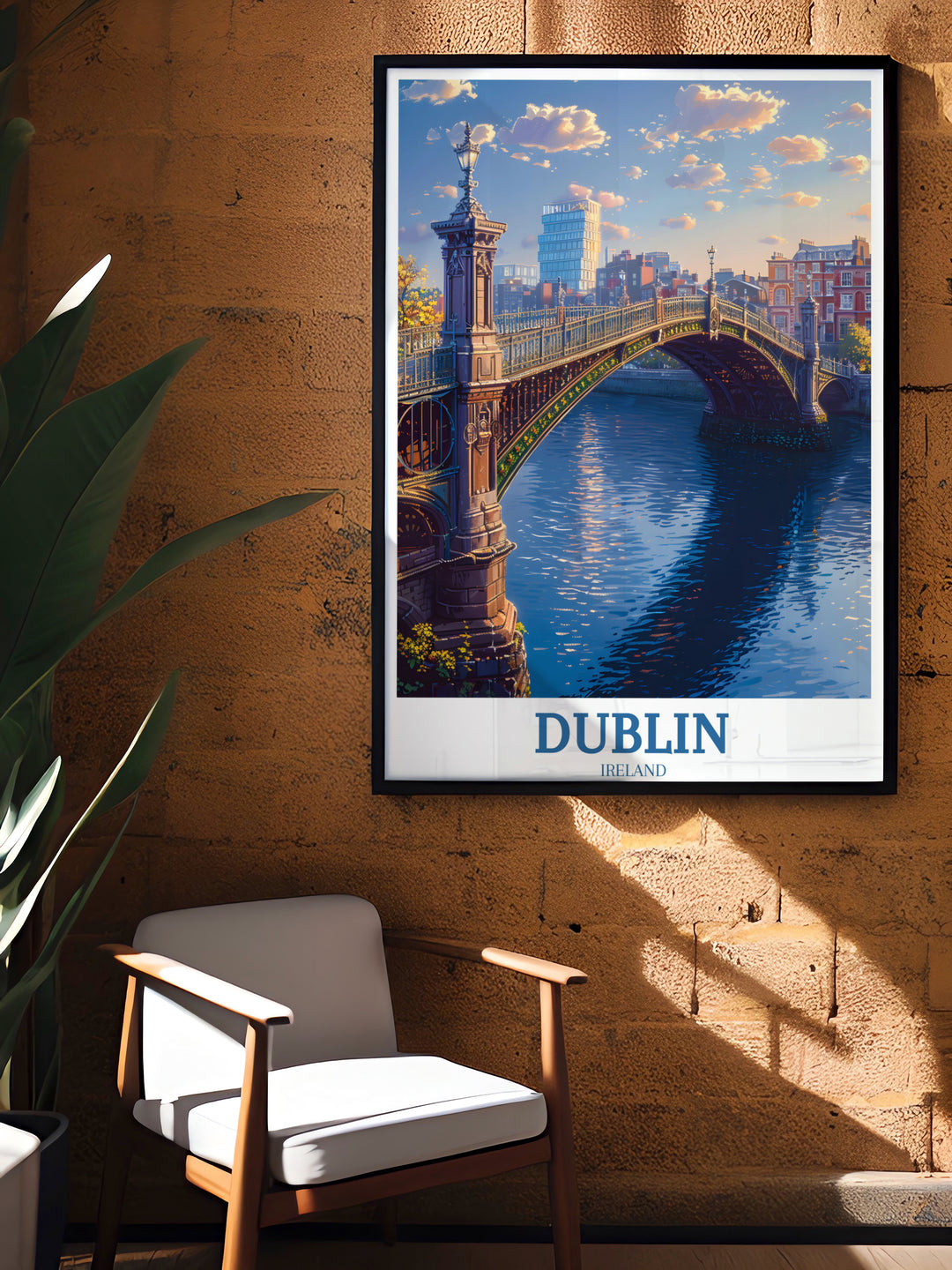 Découvrez le charme de Dublin avec les affiches Ha'penny Bridge et une décoration murale élégante