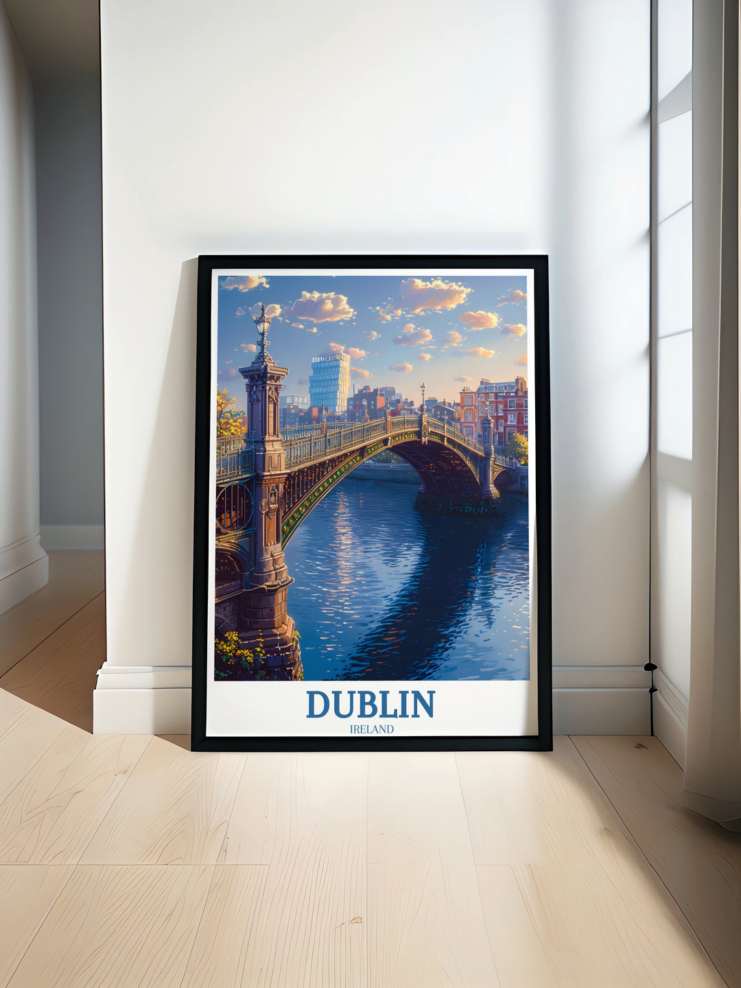 Ha'penny Bridge Dublin Art Print: Stylish Wall Décor & Perfect Housewarming Gift