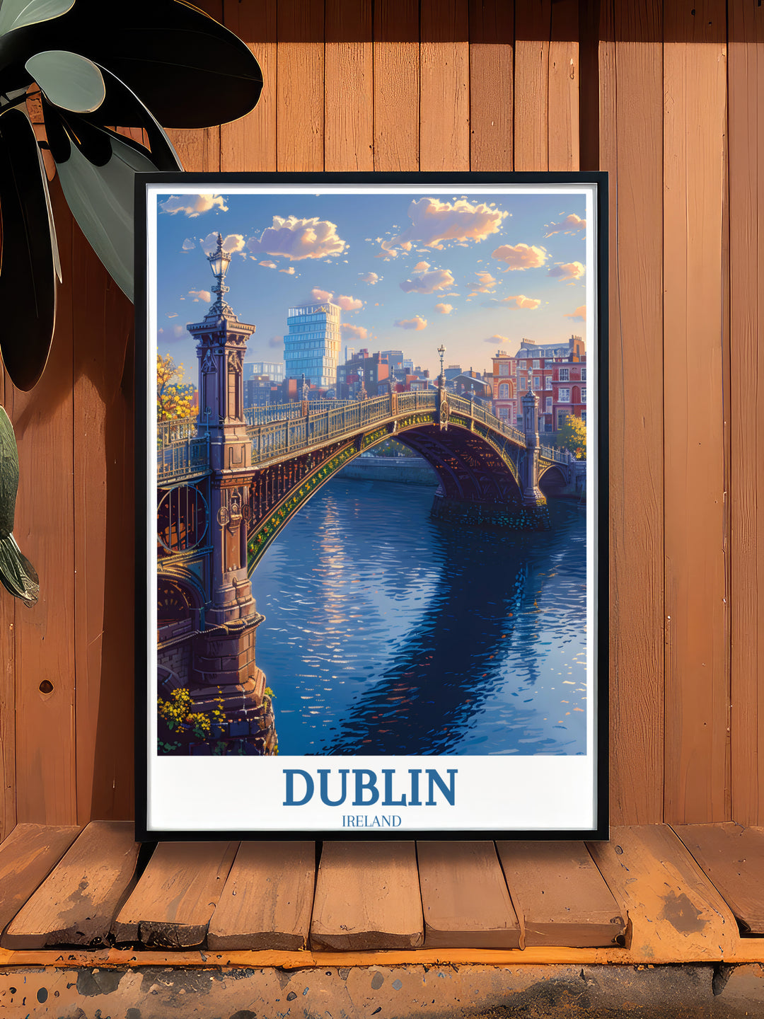 Découvrez le charme de Dublin avec les affiches Ha'penny Bridge et une décoration murale élégante