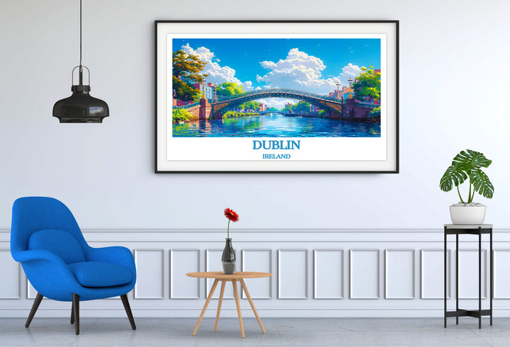 Ha'penny Bridge Dublin Decor Print - Le cadeau ultime pour les amoureux de la ville