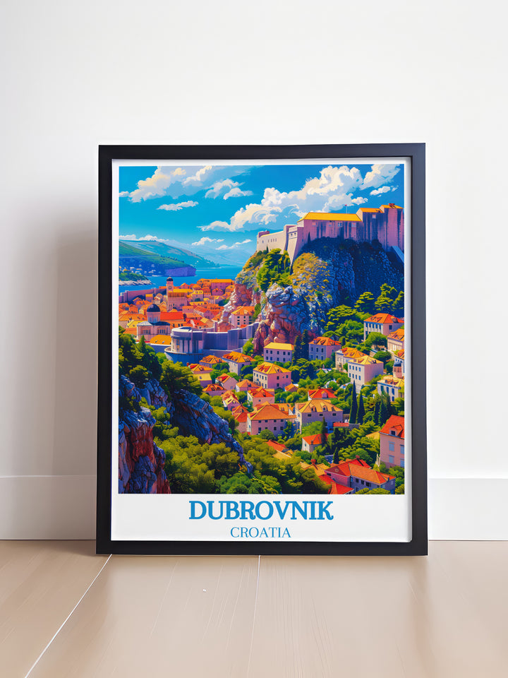 Transport yourself to Dubrovnik's sun-drenched shores with Travel Prints capturing its timeless charm, perfect for adorning walls or gifting to fellow enthusiasts.