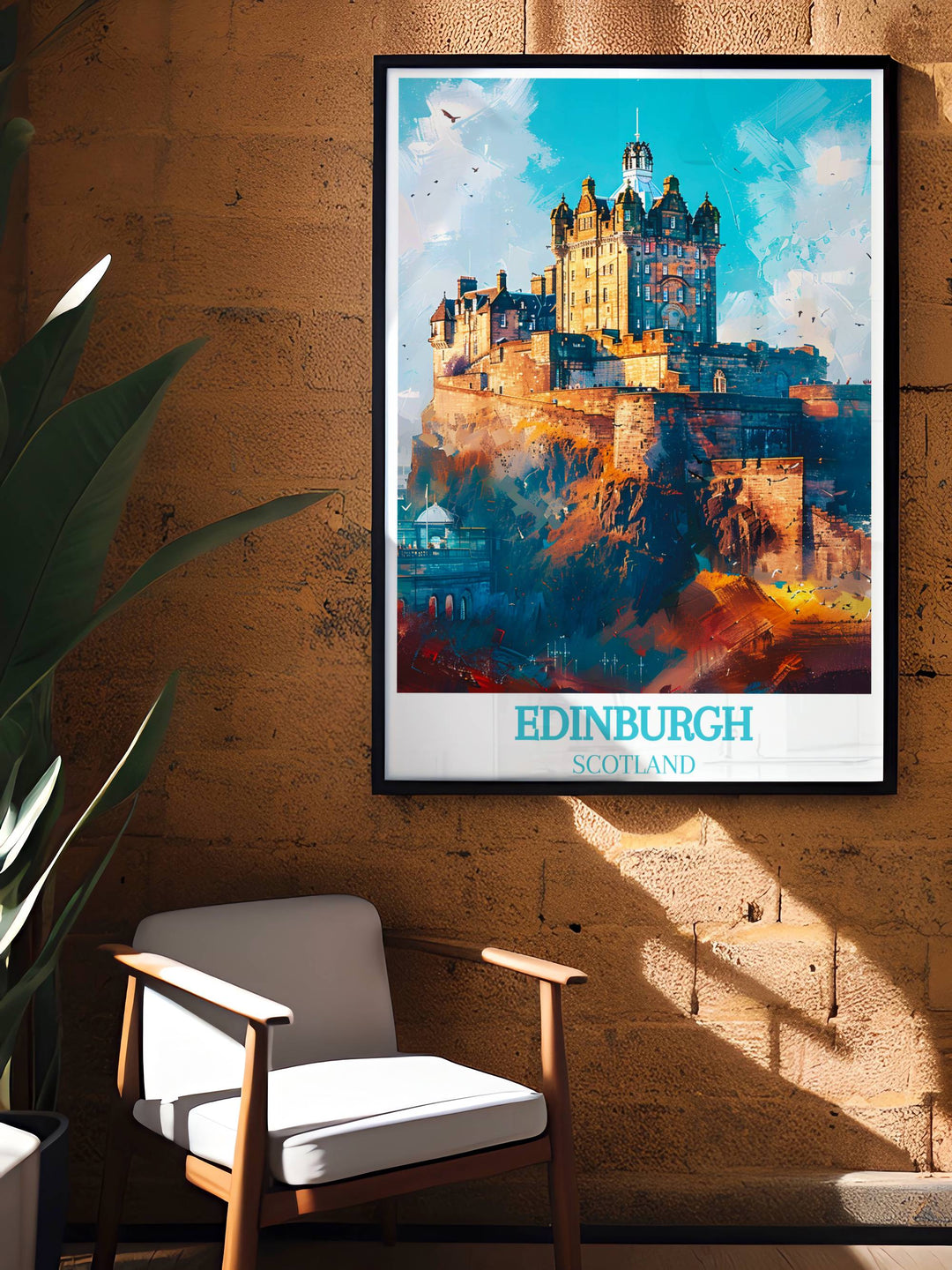 Bezaubernder Kunstdruck von Edinburgh Castle – ein majestätisches schottisches Geschenk für jeden Raum