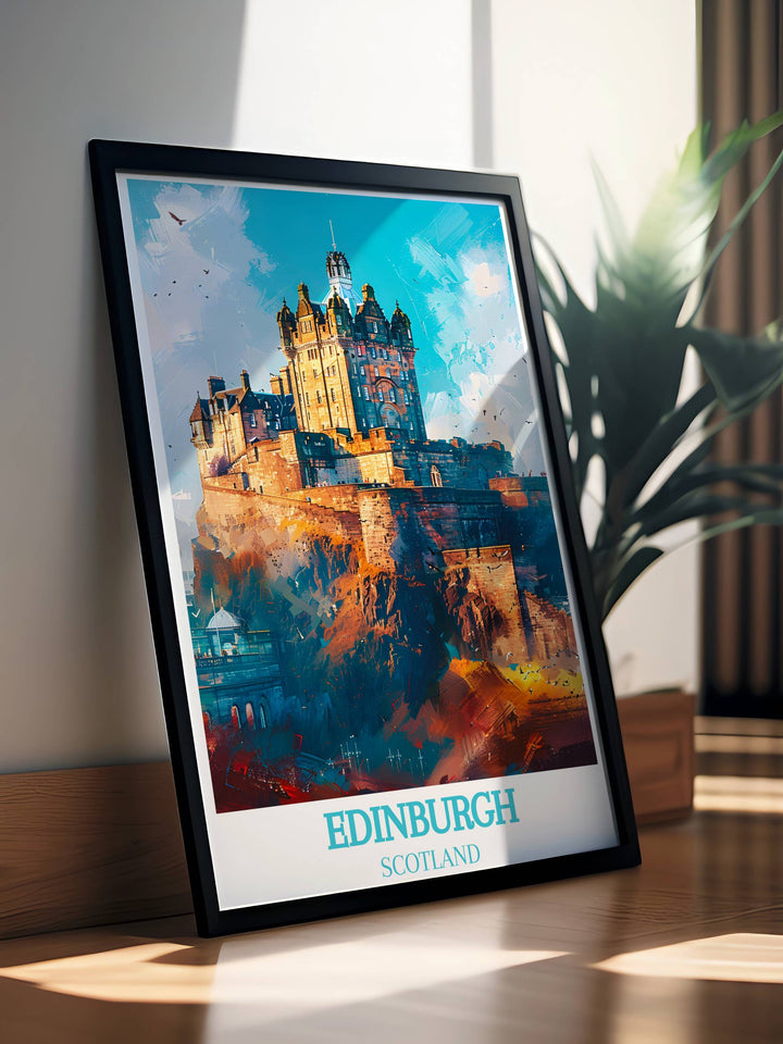 Enchanting Edinburgh Castle Art Print - A Majestic Scottish Gift for Any Space