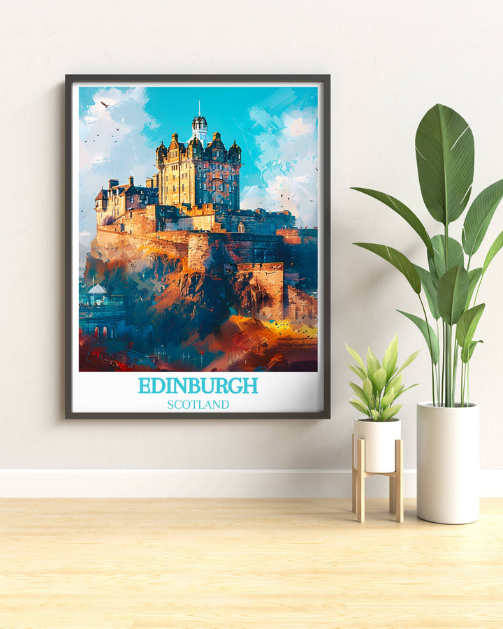 Enchanting Edinburgh Castle Art Print - A Majestic Scottish Gift for Any Space