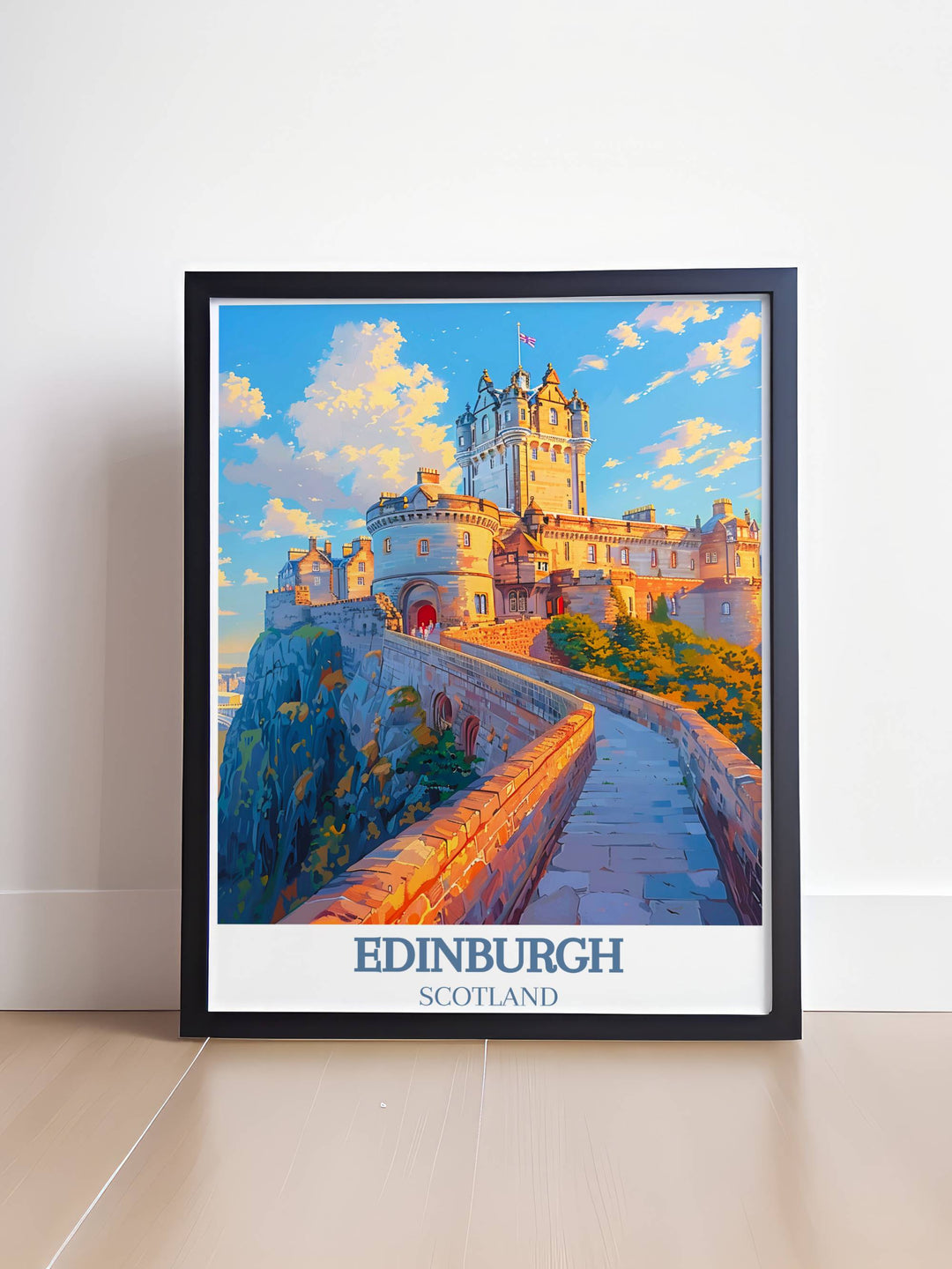 Royal Mile Reflections – Edinburgh Print – Schottland Kunstdrucke für elegantes Dekor