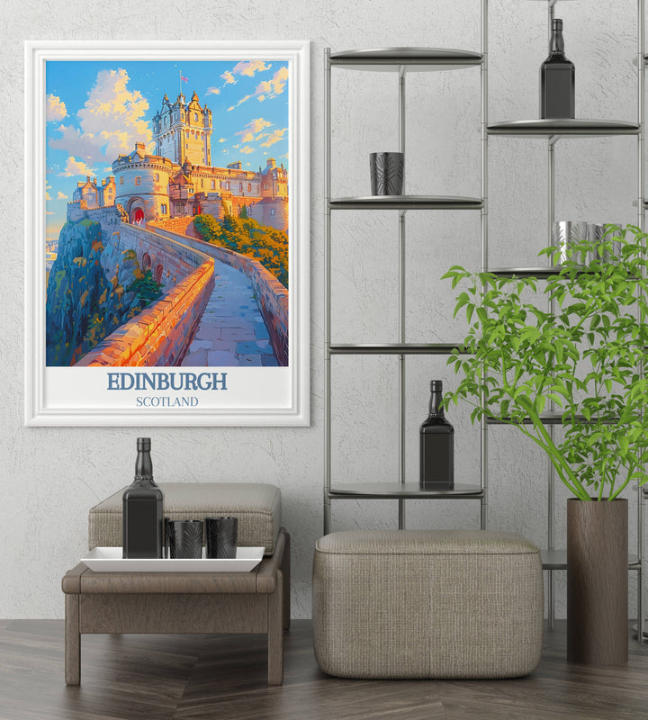 Royal Mile Reflections – Edinburgh Print – Schottland Kunstdrucke für elegantes Dekor