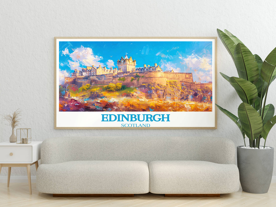 Adorn your memory wall with Edinburgh Castle art, capturing the beauty and history of Scotland in exquisite detail.