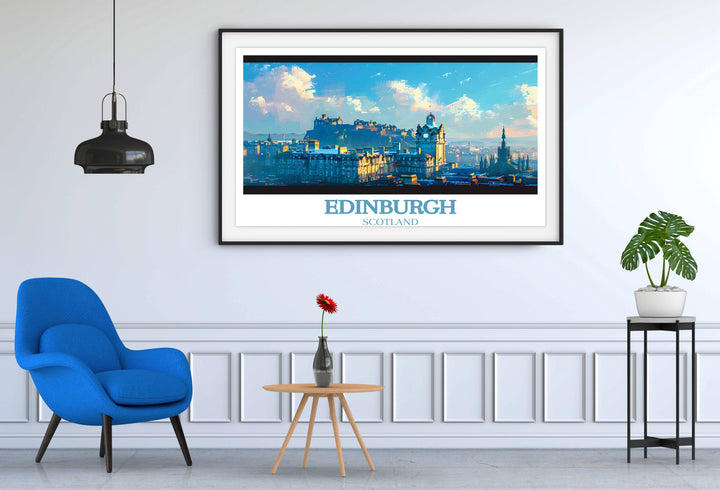 Captivating Edinburgh Castle Wall Art - Scotland Travel Poster Collection