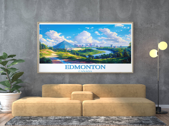 Edmonton Travel Print - Impressions d'art et affiches captivantes pour les passionnés et les voyageurs