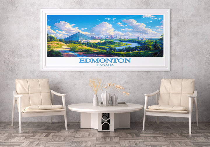 Edmonton Travel Print - Impressions d'art et affiches captivantes pour les passionnés et les voyageurs