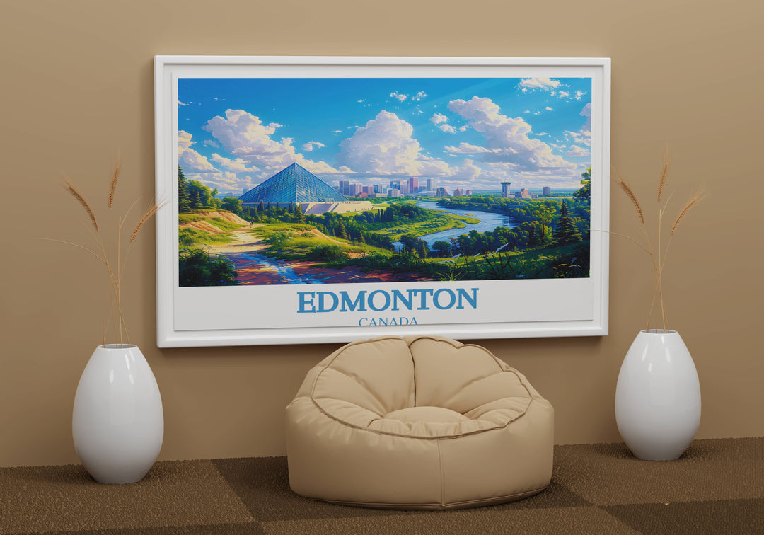 Edmonton Travel Print - Impressions d'art et affiches captivantes pour les passionnés et les voyageurs