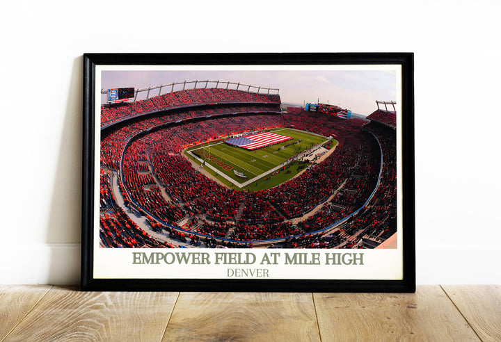 Empower Field at Mile High Print - Denver Broncos Art pour les fans passionnés 