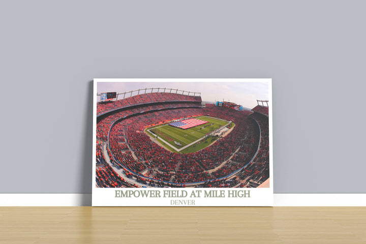 Empower Field at Mile High Print - Denver Broncos Art pour les fans passionnés 