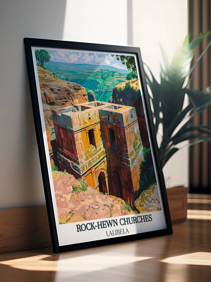 Lalibela Wall Art - Ethiopia Art - Lalibela Wall Decor - Rock-Hewn Churches