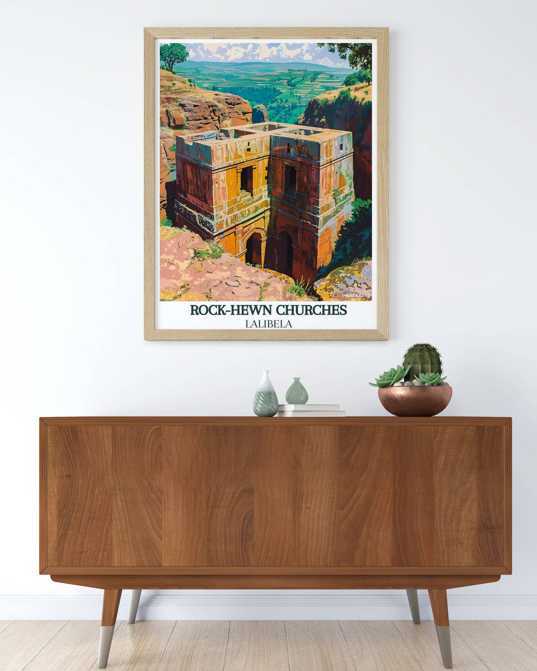 Lalibela Wall Art - Ethiopia Art - Lalibela Wall Decor - Rock-Hewn Churches