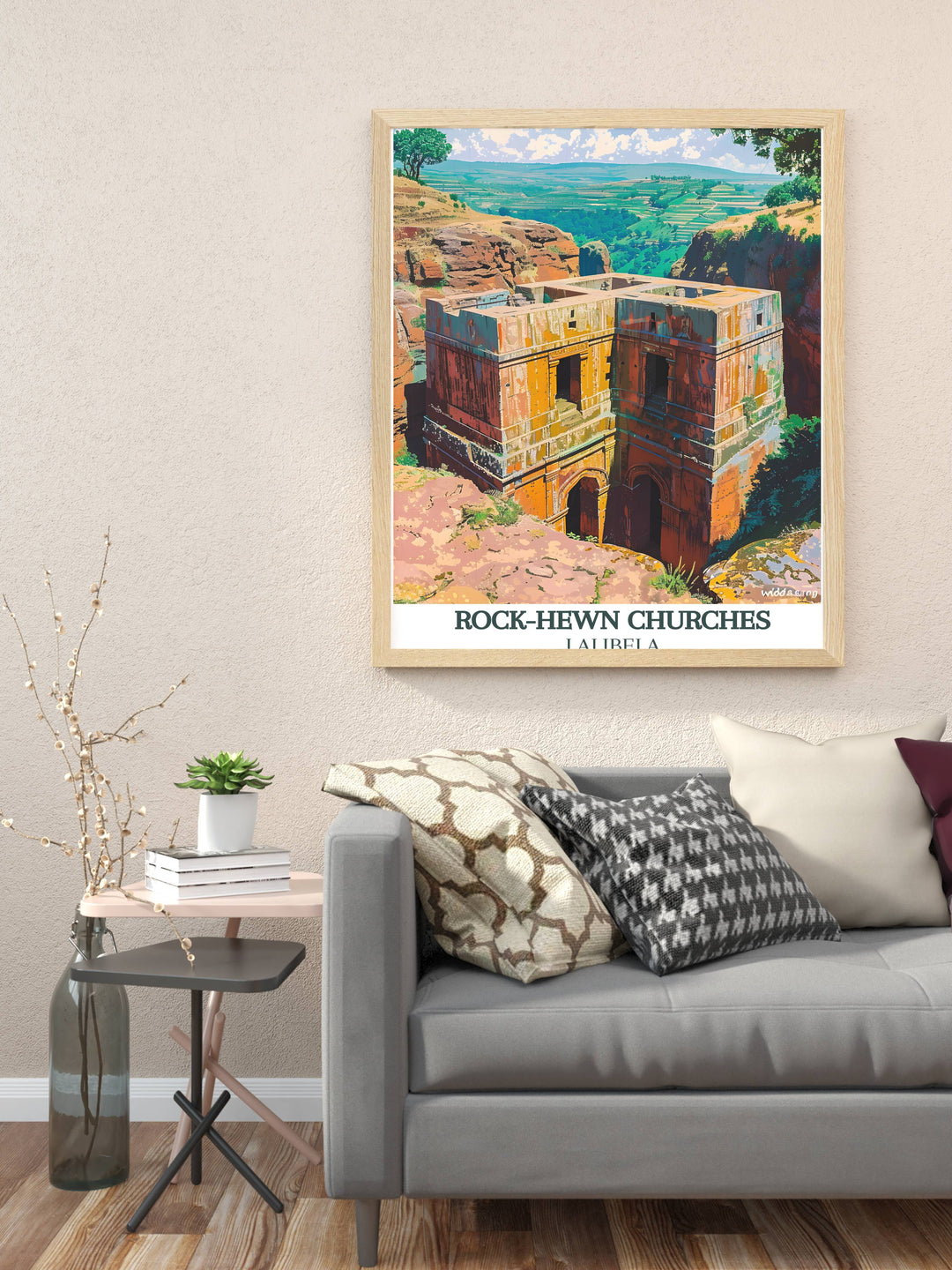 Lalibela Wall Art - Ethiopia Art - Lalibela Wall Decor - Rock-Hewn Churches