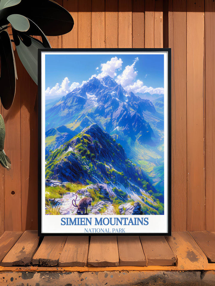 Bringing the Semien Mountains to Your Home Through Art - Ethiopia Artwork - Ethiopia Décor