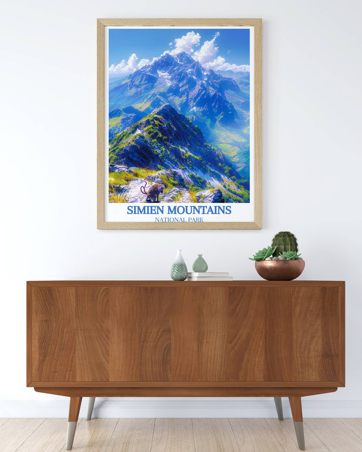 Bringing the Semien Mountains to Your Home Through Art - Ethiopia Artwork - Ethiopia Décor