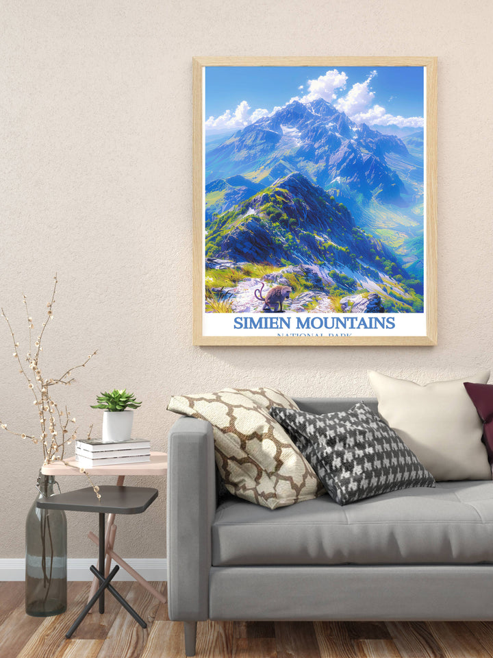 Bringing the Semien Mountains to Your Home Through Art - Ethiopia Artwork - Ethiopia Décor