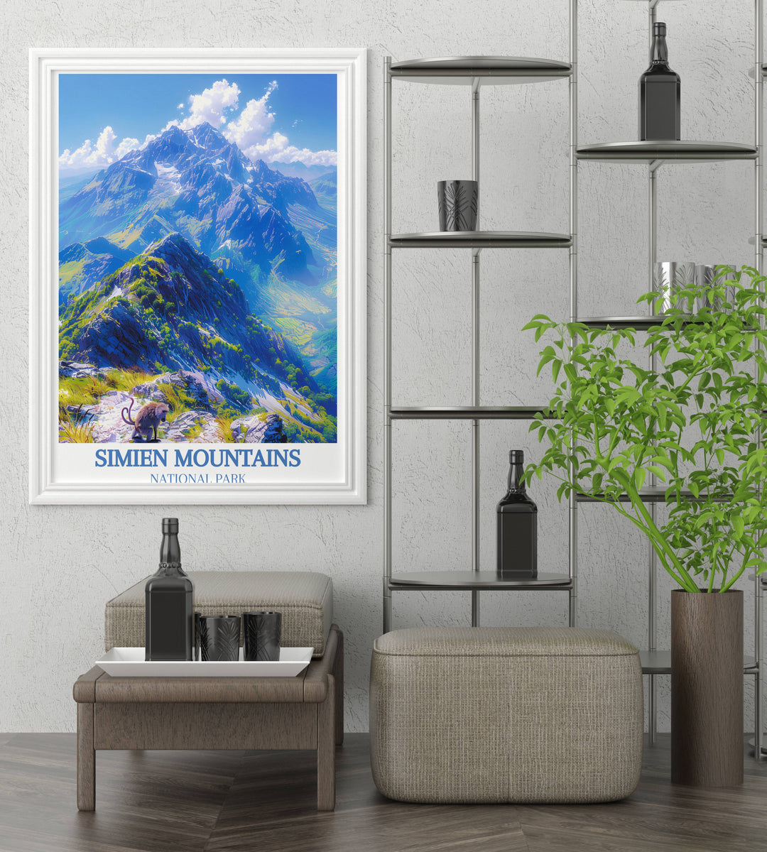 Bringing the Semien Mountains to Your Home Through Art - Ethiopia Artwork - Ethiopia Décor