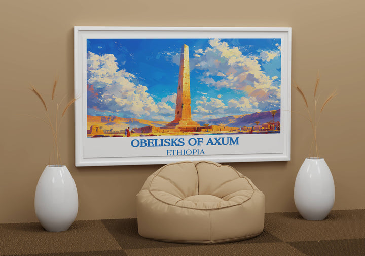 Obélisque d'Axum - Exploration du patrimoine éthiopien - Art éthiopien - Art africain 