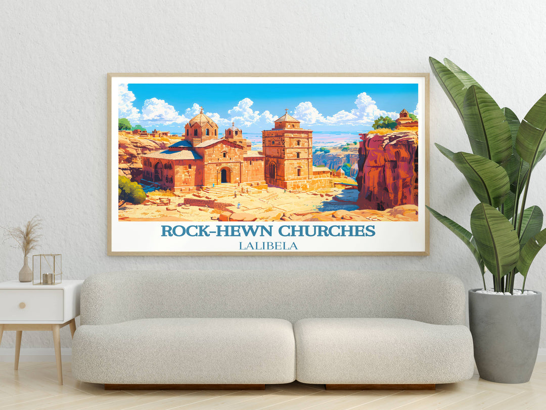 Stunning Ethiopia Print showcasing the bustling streets of Addis Ababa, bringing the dynamic capital's spirit into your home or office.