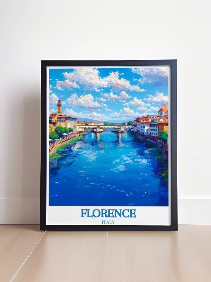Elegant Florence Italy Wall Hanging featuring iconic landmarks and scenic views of Florence bringing a touch of Italian culture to your home decoration