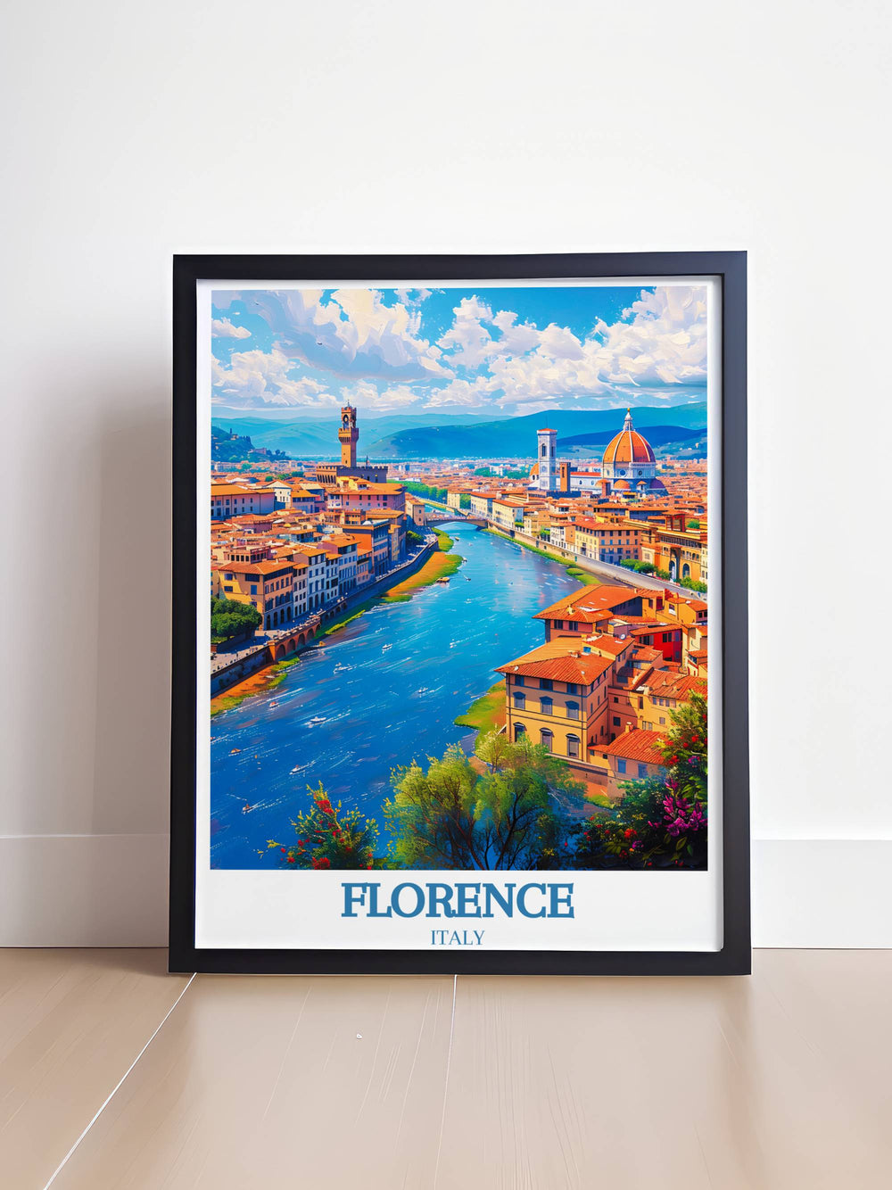 Uffizi Gallery inspired Home Wall Art, featuring iconic artworks and the storied corridors of Florence’s treasure trove of Renaissance art