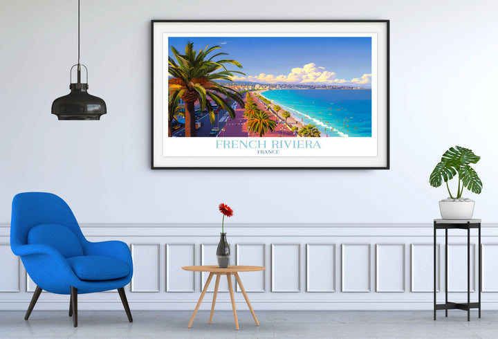 French Riviera Vintage Prints - Promenade des Anglais Art - French Riviera Wall Art