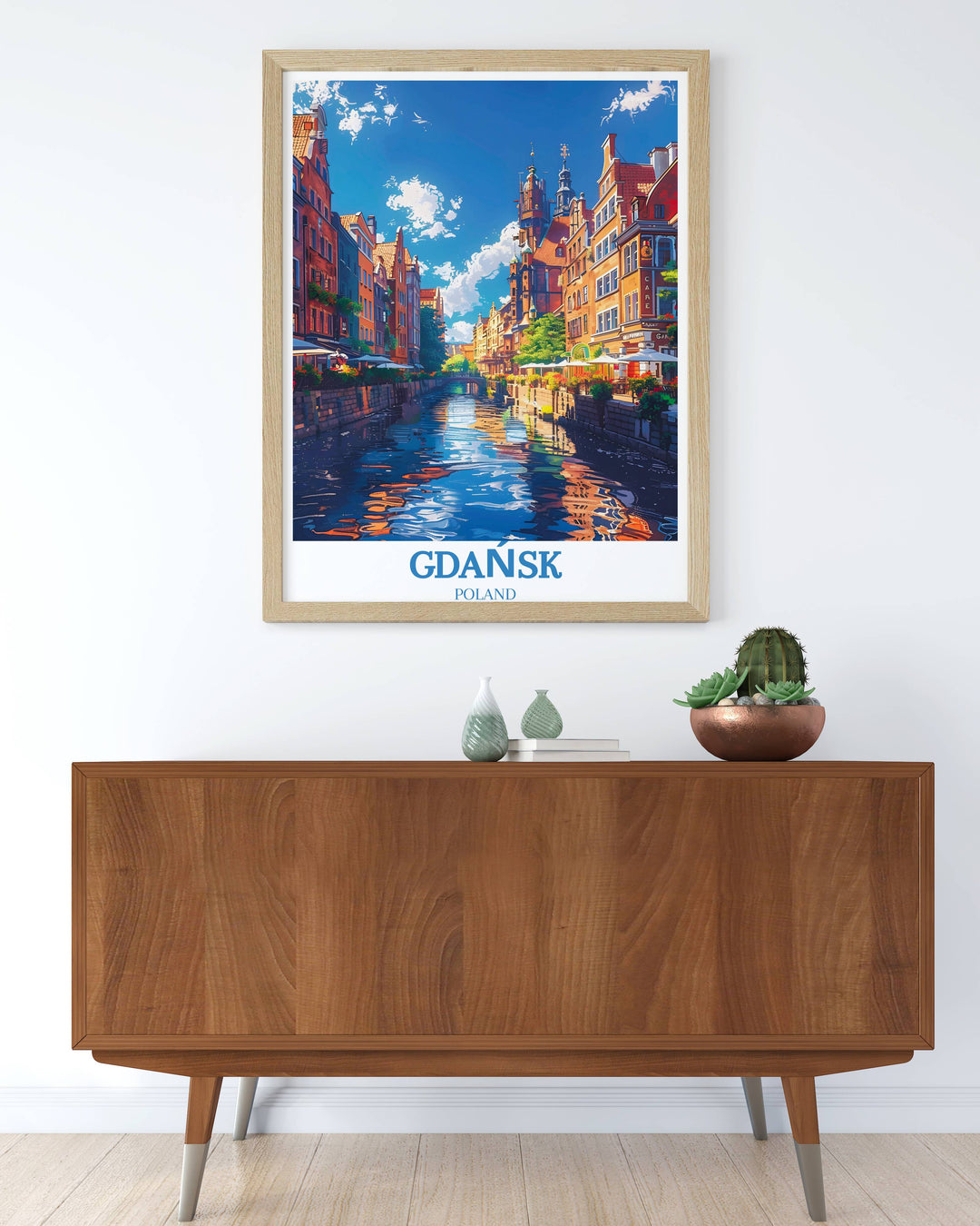 An elegant Gdańsk Wall Decor item that combines modern aesthetics with the timeless beauty of Gdańsks landscapes, suitable for any interior setting.
