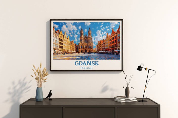 A captivating piece of Gdańsk Artwork that showcases the citys dynamic atmosphere and cultural diversity, perfect for sparking conversation and admiration.