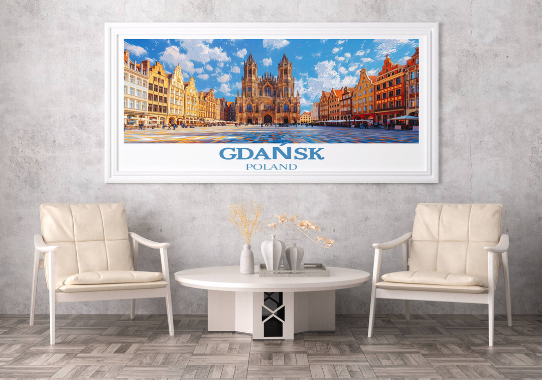 An elegant Gdańsk Wall Decor item that celebrates the citys rich history and cultural heritage, adding a touch of sophistication to your home or office.