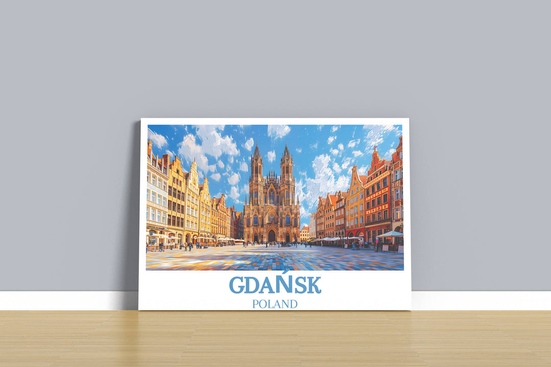 A memorable Gdańsk Gift in the form of a beautifully crafted art print, offering a glimpse into the beauty and charm of Gdańsk.