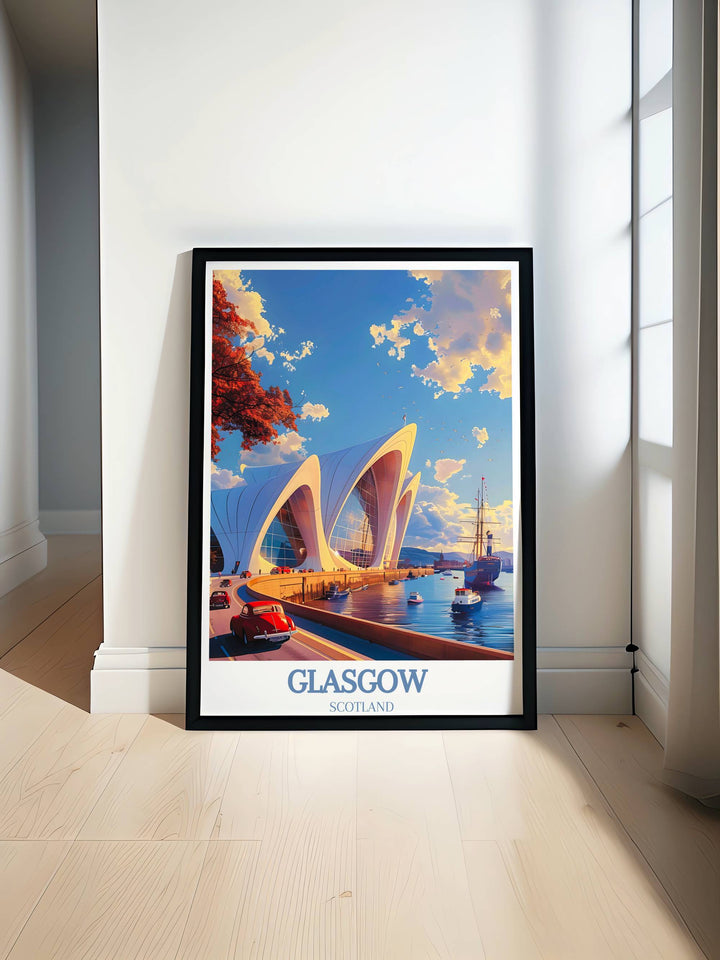 Delve into Glasgows urban vitality with intricate prints showcasing its architectural marvels, exclusively available, your gateway to artistic expression.