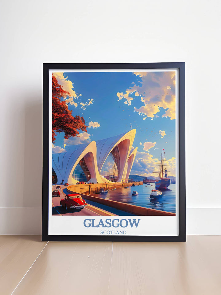 Immerse in the essence of Scotlands dynamic city through captivating posters celebrating Glasgows cultural tapestry, a visual journey brought to you.