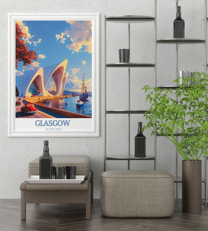 Enrich your living space with panoramic photo prints capturing Glasgows breathtaking landscapes, a window to the citys timeless beauty, only here.