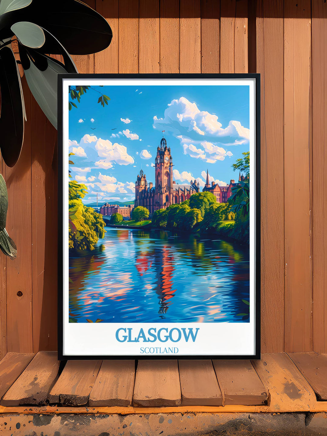 Colorful artwork reflecting Glasgows rich heritage and artistic diversity, capturing the citys vibrant spirit.