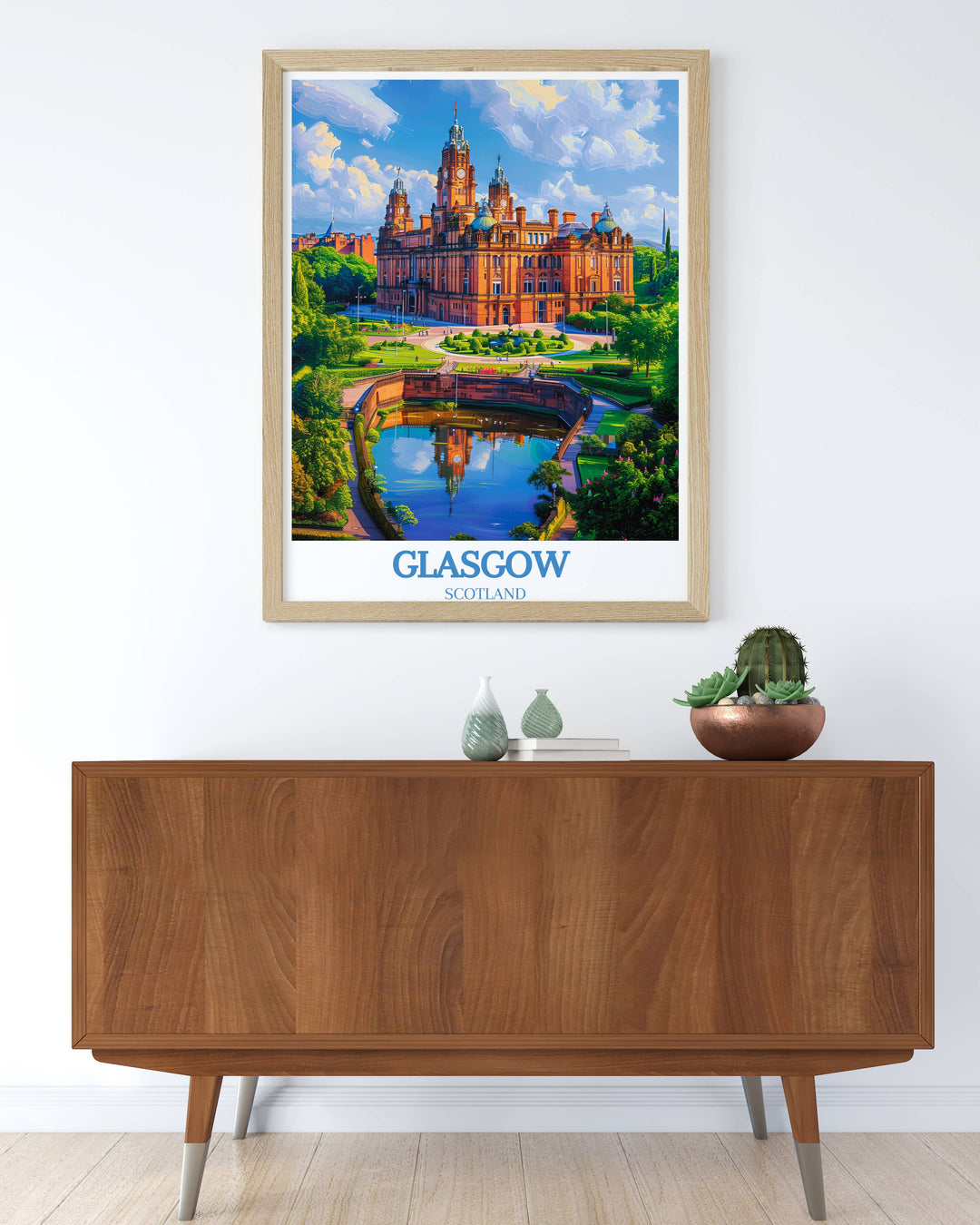 Glasgow prints capture the citys vibrant life and culture, making them essential pieces for your Glasgow travel wall art collection, adding a unique touch to home décor for Glasgow and Scotland art enthusiasts.
