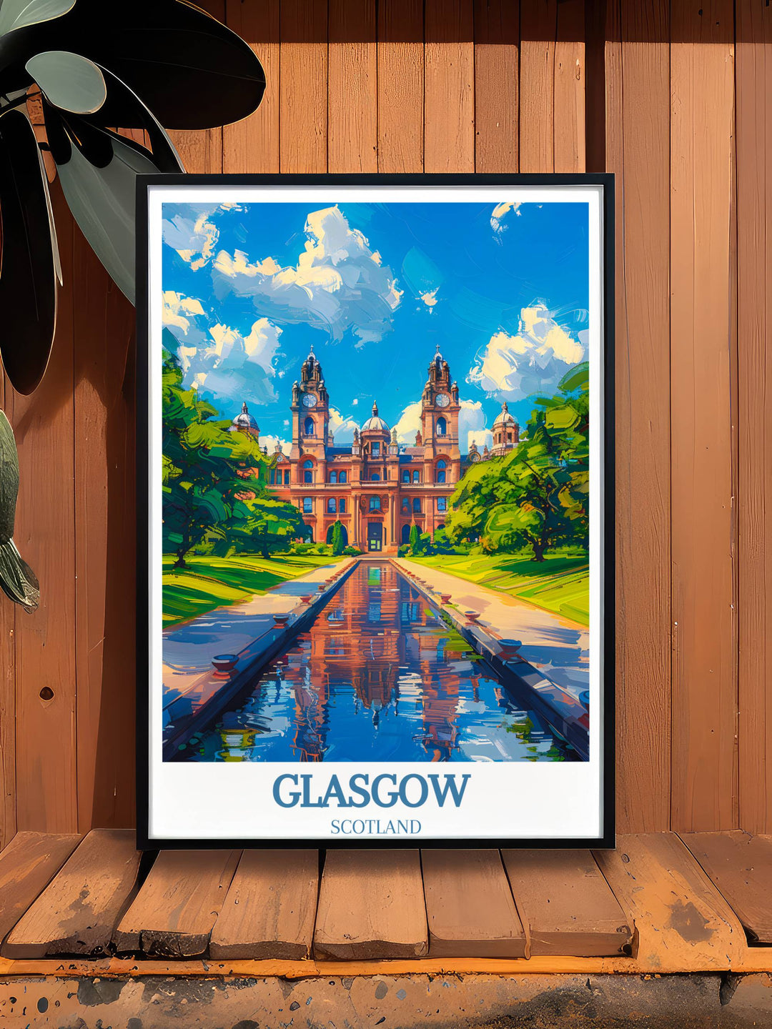 Our Scotland wall art, featuring picturesque Glasgow scenes, is a testament to the citys enchanting beauty, designed to captivate and inspire art lovers and travelers alike, providing a sophisticated addition to any collection of travel-inspired home decor.