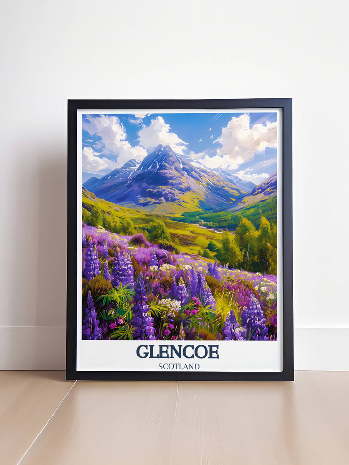 Exquisite Wall Art Glencoe, embodying the rugged beauty and mystical atmosphere of Scotland's landscapes, perfect for home or office decor.