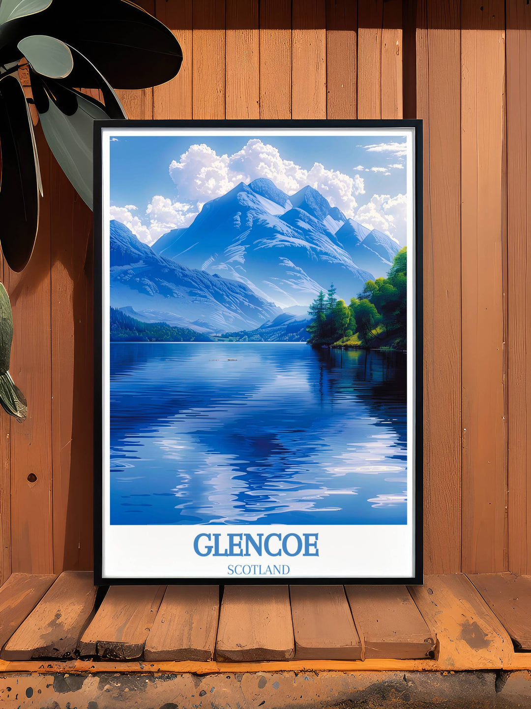This Glencoe artwork, a centerpiece among Europe Gifts, weaves the serene beauty of Scottish highlands into a tapestry of natural wonder and history.