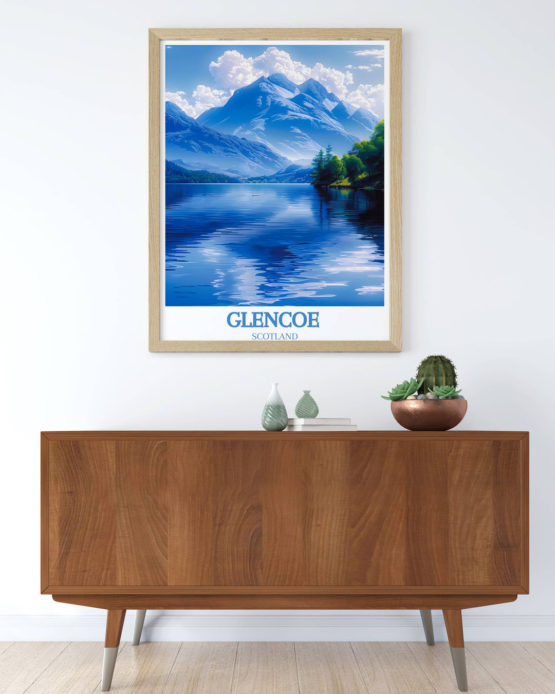 A Glencoe Gift Art piece that stands out in any Europe travel collection, celebrating the rugged charm and timeless mystique of Scotland's landscapes.