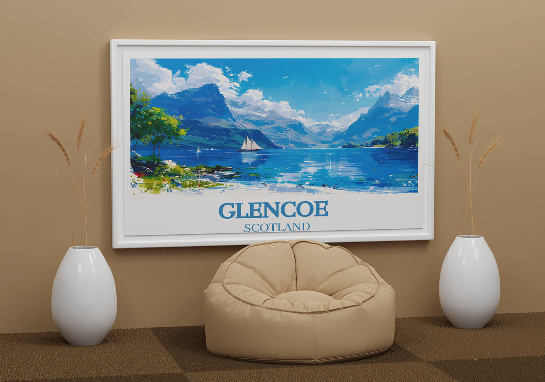 Artistic homage to Glencoe, encapsulating the timeless beauty and resilient spirit of the Scottish Highlands in every detail.